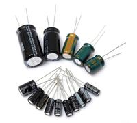 Electrolytic Capacitor Kit 120Pcs 50V Aluminium Assortment 1uF-2200uF for Repair DIY Electronics Projects