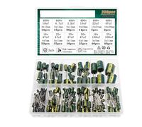 Electrolytic Capacitor Kit Assortment 10v 16v 25v 35v 50v 400v 10uf 100uf 470uf 1000uf MQXFCZUX(180pcs)