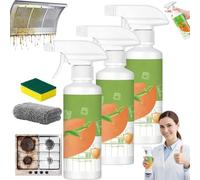 Electrolyzed Ion Kitchen Cleaner Spray, 300/600/900ml Kitchen Appliance Cleaner Spray, Multi Purpose Heavy OilCleaner Stain, Natural Formula Appliances, for Hold, Oven, Stove, Range Hood (3PCS)