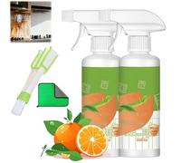 Electrolyzed Ion Kitchen Cleaner Spray, Fly Cleanse Spray, Multi-purpose Heavy Duty Degreaser for Kitchen Appliances, Oven, Stove, Range Hood & Grills, Household Surfaces Cleaner (2PCS-A)