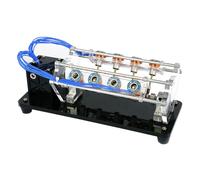 Electromagnet Engine Model with LED Lights, V-Shaped Motor, Physics Experiment Set, Integrated Boost Circuit, Quiet and Durable Design