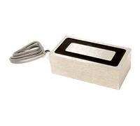 Electromagnet for Door and Hatch Mechanisms, Automated Assembly Lines, Robotics, Lifting and Handling Ferrous Materials with 10mm Mounting Hole - 152.4 x 76.2 x 50.8mm thick - 567kg Pull - 12V DC/37W