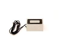 Electromagnet with 5mm Mounting Hole for Door and Hatch Mechanisms, Automated Assembly Lines, Robotics, Lifting and Handling Ferrous Materials - 63.5 x 38.1 x 31.75mm thick - 91kg Pull - 12V DC/5W