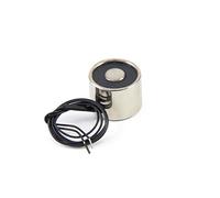 Electromagnet with M3 Mounting Hole for Door and Hatch Mechanisms, Automated Assembly Lines, Robotics, Lifting and Handling Ferrous Materials - 20mm dia x 15mm thick - 2.5kg Pull - 3W/0.13A