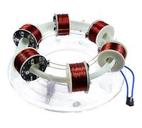 Electromagnetic Accelerator, Brushless Cyclotron Motor, Circular Coil DIY for Science Experimentation, Acrylic Build, Educational Teaching Tool