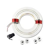 Electromagnetic Accelerator Cyclotron, Acrylic Brushless Circular Coil Physics Teaching Aid, High-Tech DIY Science Experiment Kit for Classroom Demonstration & Educational Gift(2 Coils)