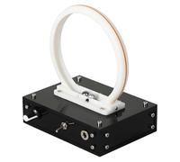 Electromagnetic Accelerator Ring, LED Light-Up Figurine with Infinite Dimming, High Speed, Low Noise for Home and Office Decor, Unique Display Piece