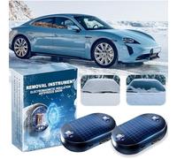 Electromagnetic Anti Freeze Device, 2PCS Anti Freeze Interference Device, De icer Spray for Car, Windshield Defroster, Electromagnetic Wave Snow Removal Device, Fast and Efficient Car Defroster