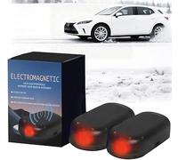 Electromagnetic Car Defroster and Snow Remover, Solar & USB Rechargeable Antifreeze Device, Windshield Ice Melter with Kinetic Molecular Heating Technology for Winter (1, A)