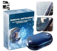 Electromagnetic Car Deicer & Defroster, Portable Windshield Snow Removal Tool, Antifreeze Electromagnetic Car Snow Removal Device with Microwave Frequency Vibration Technology for Fast Ice Melting