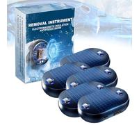 Electromagnetic Car Deicer, Solar Anti-Freeze Electromagnetic Car Snow Removal Device, Microwave Windshield Snow Removal Instrument for Vehicle, Winter Inside the Cars Molecular Heater(5Pcs)