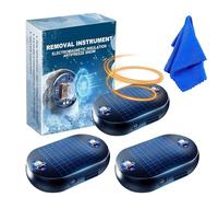 Electromagnetic Car Deicer, Solar Electromagnetic Car Defroster, Car Snow Removal Tool USB Rechargeable, Windshield Snow Removal Instrument for Both Indoor & Outdoor (3PC)