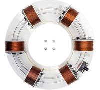Electromagnetic Cyclotron - 6 Coil Ring Accelerator with Independent Circuit Boards for Experimental Teaching and Scientific Experiments
