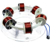 Electromagnetic Cyclotron, 6 Coils Ring Accelerator, Physics Teaching Toys, With 940nm Independent Circuit Board, Circular Track And Oxygen-free Copper Coil, For Lab, Gifts