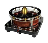 Electromagnetic Cyclotron Accelerator Model - Rotating Coil & Magnetic Field, Acrylic and Metal Construction for Physics Education and STEM Science Experiments