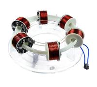 Electromagnetic Cyclotron Accelerator with 6 Coil Rings and Independent Circuit Boards for Science Experiments and Educational Teaching