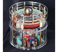 Electromagnetic Cyclotron Laboratory Model, Small Coil Rotating Magnetic Field with 35mm Solid Copper Ball for Experimental Teaching Aids