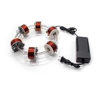 Electromagnetic Cyclotron Six-Coil Circular Accelerator - Advanced Physics Teaching Aid Model for Scientific Experiments