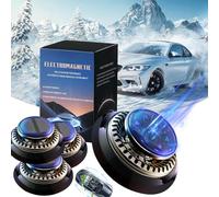Electromagnetic Deicer Wave Anti Freezing and Snow Removal Device, Mini Heater Car Diffuser for Essential Oils, Electromagnetic Car Snow Removal Device Microwave Molecular Deicing Instrument (3 Pcs)