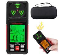 Electromagnetic Field Radiation Detector Portable 2.26inch LCD Display EMF Reader Meter EMF Tester WiFi Signal 5G Signal Detector with Backlight and Sound Alarm EMF Detector for EF MF(gules)