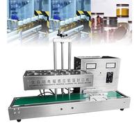 Electromagnetic Induction Sealer,2200W Automatic Aluminum Foil Sealing Machine for Plastic and Glass Bottles,20-50 Bottles/Min, Adjustable Height 20-300mm,60to130mmdiameter