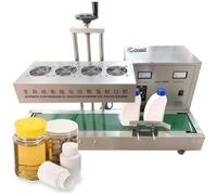 Electromagnetic Induction Sealing Machine for Plastic and Glass Bottles, Continuous Sealing for Various Diameter Jars