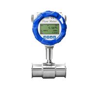 Electromagnetic Oil Flow Meter 4-20mA, RS485 Digital Turbine Flowmeter For Diesel Gasoline Petrol Milk Water Precise Readings(DN25)