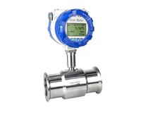 Electromagnetic Oil Flow Meter 4-20mA, RS485 Digital Turbine Flowmeter For Diesel Gasoline Petrol Milk Water Precise Readings(DN20)