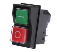 Electromagnetic Push Button Switch For Ac250V 18A 4/5Pin Ip55 Waterproof Safety Switch For Industrial Machinery and Garden Tools