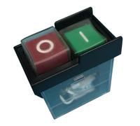 Electromagnetic Pushbutton Switch Industrial Bench Saw Switch KJD6 5E4 220V, Yellow Black IDGTTLDF(Gold)