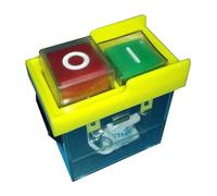 Electromagnetic Pushbutton Switch Industrial Bench Saw Switch KJD6 5E4 220V, Yellow Black IDGTTLDF(Yellow)