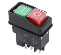 Electromagnetic Pushbutton SwitchDZ-6 Replacement PartGrinding Machine Control SwitchCement Mixer Start Stop Button5 Pin Safety SwitchIP55 Waterproof Electrical Switch250VAC 15A Industrial SwitchFire