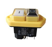 Electromagnetic Pushbutton Switches Waterproof Emergency Stop Button Switch 16(12) A 10(8) A 250V 2HP 16A 220-240V KJD17B(KJD17B-C-5P)
