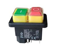 Electromagnetic Pushbutton Switches Waterproof Emergency Stop Button Switch 16(12) A 10(8) A 250V 2HP 16A 220-240V KJD17B(KJD17B-BC-5P)