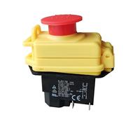Electromagnetic Pushbutton Switches Waterproof Emergency Stop Button Switch 16(12) A 10(8) A 250V 2HP 16A 220-240V KJD17B(KJD17B-GF-4P)