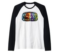 Electromagnetic Radiation Gang - Physics Spectrum Raglan Baseball Tee