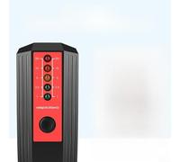 Electromagnetic Radiation Tester for - EMF Gaussmeter Detector for Magnetic Field Measurement, 5-Level LED Indicator, Compact 167x65x37mm Design for Business &(Black+red)