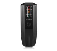 Electromagnetic Radiation Tester Portable EMF Gauss Meter Radiation Detector Electromagnetic Field Detector 5 LED Gauss Meter Widely Applicable(Black A)