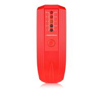 Electromagnetic Radiation Tester Portable EMF Gauss Meter Radiation Detector Electromagnetic Field Detector 5 LED Gauss Meter Widely Applicable(Red A)