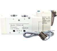 Electromagnetic Reversing Valve 5V210 5V110 5V310 5V410 for DC24V, Ideal for Pneumatics and Automation Systems, Reliable and Durable Performance