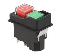 Electromagnetic safety switch KJD17 for large power tools and garden machinery, automatic shutoff and undervoltage protection, 16A 220V 4P model waterproof design