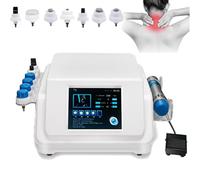 Electromagnetic Shock Wave Physiotherapy Machine, Extracorporeal Shock Wave Machine ED, with 7 Massage Heads, for Pain, Relief Massage