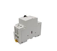 Electromagnetic switch 2P 32A 63A AC 220V 230V 50/60Hz Din Rail Household AC Modular Contactor with Manual Control Handle Switch 2NO or 2NC or 1NO 1NC Parts & Spare Parts (Color : 220v 32a 2no)