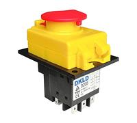 Electromagnetic Switch, 400V 10A Emergency Stop Push Button DKLD DZ05C 7-Pin IP55