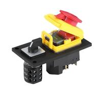 Electromagnetic Switch 400V 7-pin Rotary Combination with Protective Cover Lock Waterproof Reset Button YCZ4-C