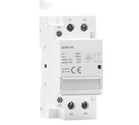 Electromagnetic switch Contactor 2p 40a 63a 2no or 2nc Modular Contactors DIN Rail Mount AC220V 230 V Automatic Industrial Electrics (Color : 2p 63a 2nc 220v)