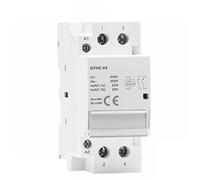 Electromagnetic switch Contactor 2p 40a 63a 2no or 2nc or 1no1nc Modular Contactors DIN Rail Mount AC220V 230V Automatic Industrial Electrics (Color : 2p 63a 2n0 220v)