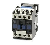 Electromagnetic switch Contactor 3 Phase electronic starter Solenoid Triner 1 2A 3P 3rd Pole 1NC AC 24V 110V 220 Volt 400V Spiral CJX2-1201 3. 5mm DIN Rail Mount Industrial Electrics (Color : 380vac