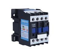 Electromagnetic switch Contactor 3 Phase electronic starter Solenoid Triner 1 2A 3P 3rd Pole 1No AC 24V 110V 220 Volt 380V Coil.CJX2-1210 3. 5mm DIN Rail mounting Parts & Spare Parts (Color : Ac 24v