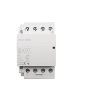 Electromagnetic switch Contactor 4p 32-63a AC 220V 230V 50/60Hz Household AC Modular Contactor Switch Controller 4no 4nc 2no 2nc Smart Home House Hotel Industrial Electrics (Color : 32a-4no)